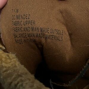 Brown Fabric Upper Shoes